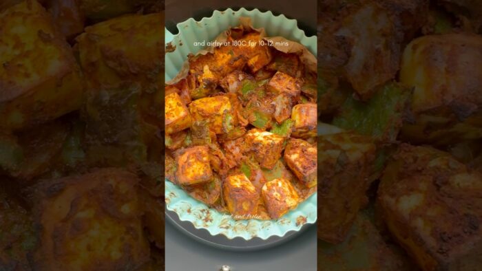 Serie Airfryer – ep3: receta de paneer tikka | Video de Paneer Tikka en Air Fryer #paneertikka #a…
