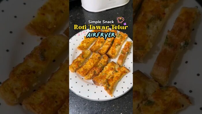 Snack Roti Tawar Telur Airfryer #shorts