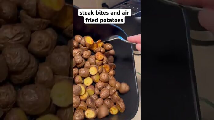 So easy to make this meal with my ninja air fryer! Check it out here: https://amzn.to/46TTxQv #ad