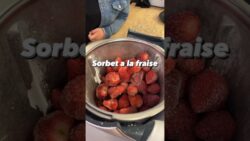 Sorbet à la fraise au Thermomix