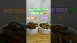 Soya Chunks 65 Recipe|Air Fryer vs Deep Fry-Soya Fry/Pakoda|Meal Maker Snack ASMR#food#shorts#foryou