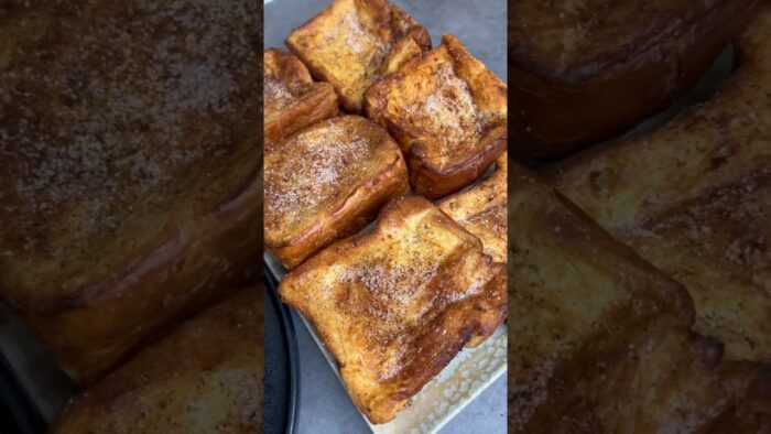 TORRIJAS ❤️de PAN BRIOCHE 👩🍳😋 en FREIDORA DE AIRE, receta sencilla, salen muy jugosas #cosori