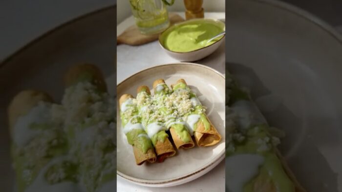 Tacos de pollo en la freidora de aire