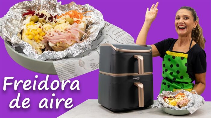 Te preparo las mejores Patatas RELLENAS / Patatas DE FERIA / Papas ASADAS en tu freidora de aire