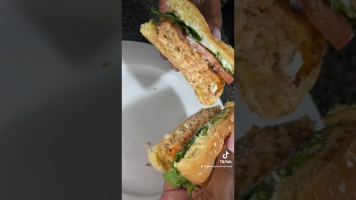 The BEST Homemade Salmon Burger Ever! foodie #recipe #airfryer