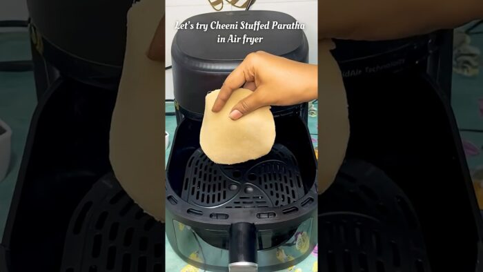Viral Let’s try Cheeni stuffed Paratha in Air Fryer😋 #trending #viralshort #shorts #youtube
