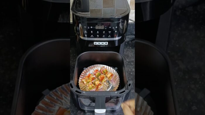 Viral Paneer Tikka Recipe In Air Fryer #food #cooking #trending #shorts #shortsfeed #viral