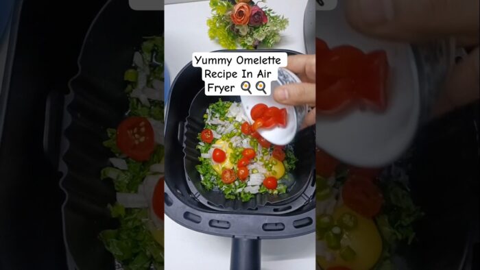 Yummy Omelette In Air Fryer 🍳#shorts #youtubeshorts #ytshorts #omellette #airfryer #airfryerrecipes