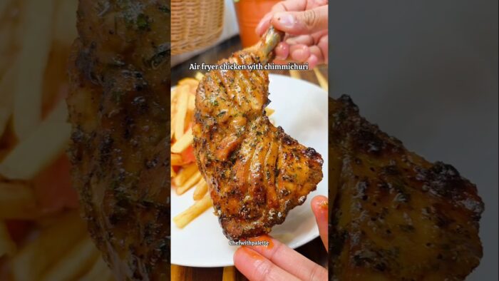 air fryer chicken with chimmichuri #airfryer #chicken #recipe #food #easyrecipe