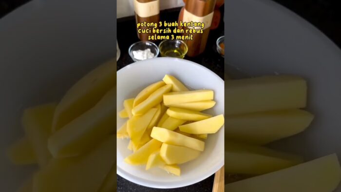 cara membuat kentang goreng dengan air fryer #resepsimple #shortsvideo #resepmudah