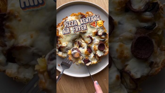 cara membuat pizza kentang air fryer simpel dan gampang #shortsvideo #resepmudah #resepsimple