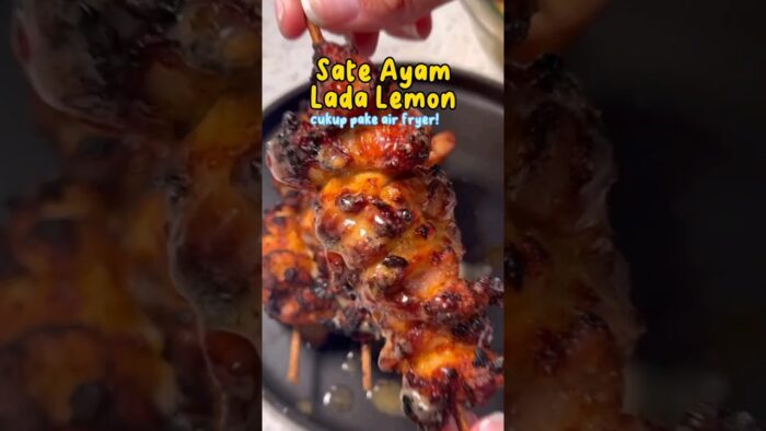 cara membuat sate ayam lada lemon dengan air fryer #resepsimple #shortsvideo #resepmudah