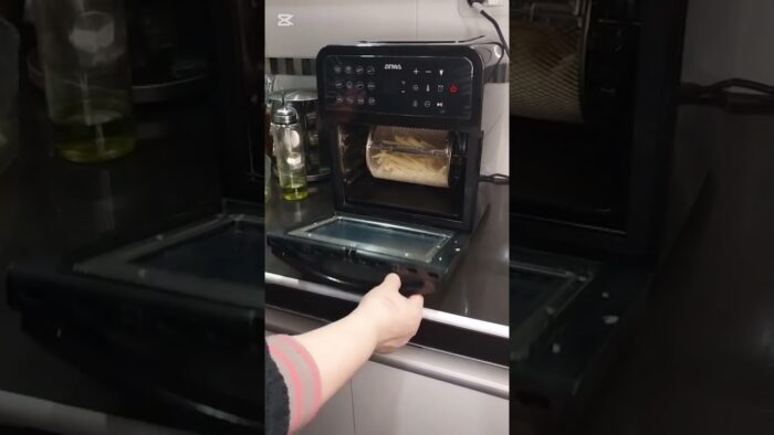 como hacer papas fritas en la freidora de aire y horno atma de 12 litros