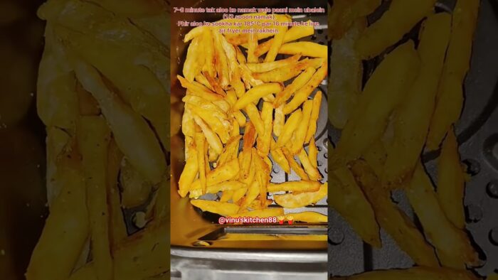 french fries recipe 🍟🤤🧑‍🍳##air fryer recipes #fries #food #reels #shorts#trending #cook#food #french