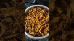 kukuri bhindi in Air fryer 🤤😋 #ritzkitchen #ytshorts #viral #bhindirecipe #recipe #cooking #airfryer