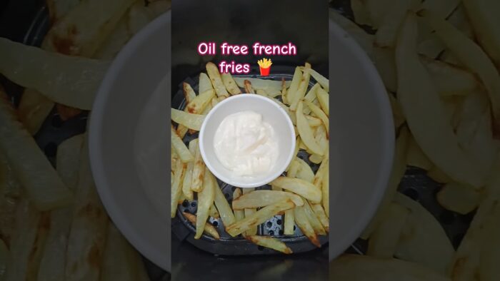 oil free french fries #recipe #shorts #food #cooking #frenchfries #oilfreerecipes #airfryer #yt
