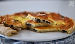 Tarta salada de setas