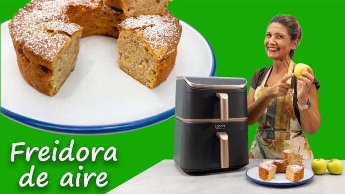 ¡Bizcocho de manzana fácil para el otoño! En Freidora de Aire: ESPECTACULAR