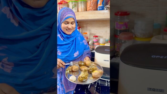 বাঙ্গালী ভর্তা পাগল!😂#airfryer #cooking #recipe #tips #jerinexclusive #shorts
