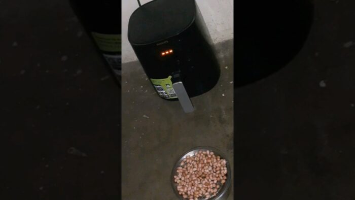 ખારી સિંગ (saulted PENUT🥜) in air fryer @day 8 #youtubeshorts