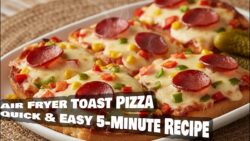 ​Air Fryer Toast Pizza | Quick & Easy 5-Minute Recipe (No Oven Needed!)