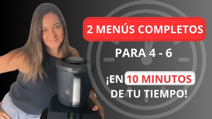 🥕2 Menús COMPLETOS en 20’ 🥦⏰| ¡Solo 10’ de tu tiempo con Thermomix TM7!