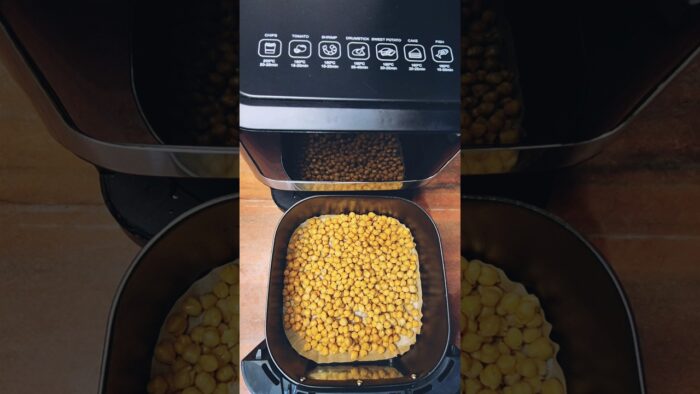 5 Min Easy Snacks In Airfryer #chatpatachana #chana #shorts #reels #chickpeasmasala #recipe #food