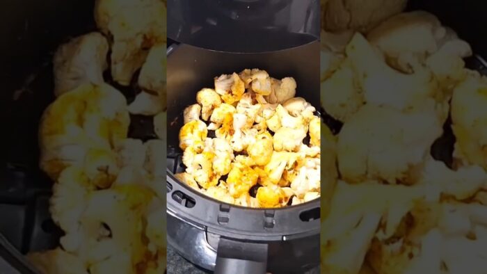 Air Fryer Coliflour Recipe.#food. #Shortvideo#