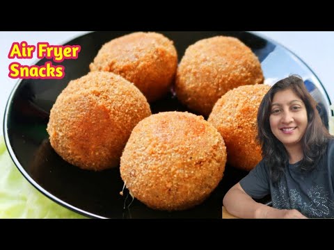 Air Fryer Healthy Snacks Recipe Indian | Kids Snacks Ideas | Aloo aur Bread Ka Snacks | Cheese Balls