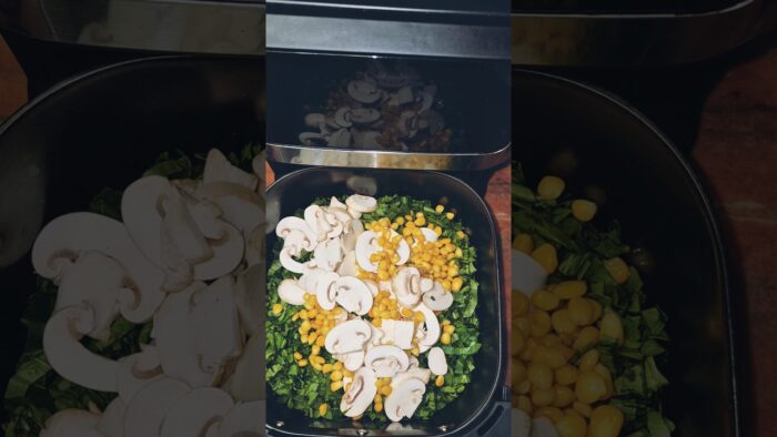 Air Fryer Palak Mushroom – Healthy & Delicious! #palak #mushroom #shorts #reels #recipe #cooking