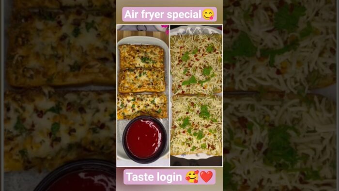 Air Fryer में Perfect Garlic Bread😋 #ytshorts #viral #recipe