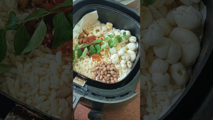 Airfry Namkeen !guilt free recipe #shorts #ytshorts #food #airfryerrecipes #namkeen
