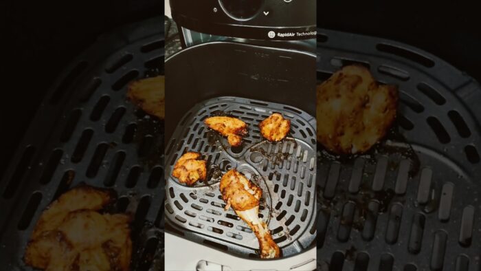 Airfryer recipe 🤤 #airfryerrecipes #airfryer #healthysnacks #chicken