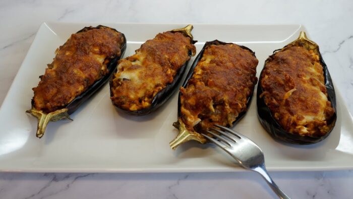 BERENJENAS RELLENAS 🍆🍆 en Freidora de Aire | Saludables y deliciosas