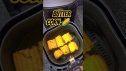 BUTTER Masala Corn 😋🌽 Healthy in Air Fryer #healthyrecipes #airfryerrecipes#healthyfood #foodshorts