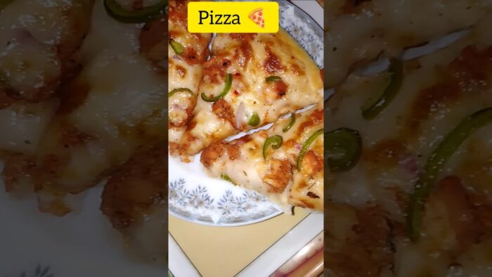 Best pizza recipe in air fryer 😋# viral # video # short#pizza
