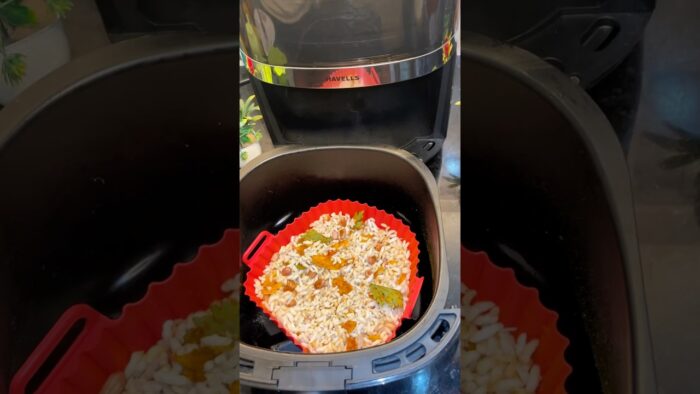 Bhel Puri In Air Fryer 😋 #food #bhelpuri #shorts #airfryer #recipe #youtubeshorts #masala