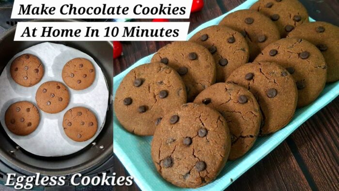 Chocolate Cookies In Air Fryer | Chocolate Chip Cookies | Cookies Recipe