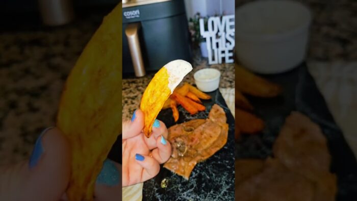 Chuletas de Pavo jugosas e irresistibles en freidora de aire #airfryer #freidoradeaire #recetas