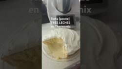 Con la ayuda del procesador de cocina: Thermomix hice este rico postre: torta 3 leches #foodmarble
