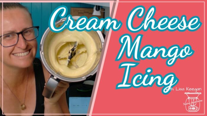 Cream Cheese Mango Icing is so quick and smooth in the Thermomix