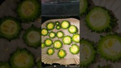 Crispy Karela Chips/Ring Snacks Recipe in Air Fryer #shorts #youtubeshorts #viral #trending #short