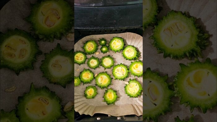 Crispy Karela Chips/Ring Snacks Recipe in Air Fryer #shorts #youtubeshorts #viral #trending #short