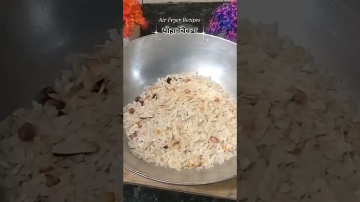 Diwali special Airfried poha chivda ✨#airfryer#chivdarecipe#pohachivda#airfryerrecipes#diwali#recipe