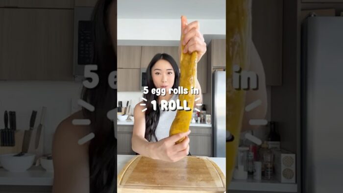 Easy egg roll hack in the airfryer! #recipe #vietnamese