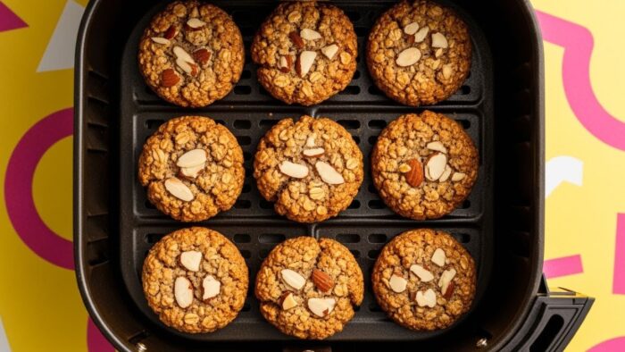 Galletas fáciles en freidora de aire sin huevo, sin harina y sin azúcar. Recetas fáciles de desay…