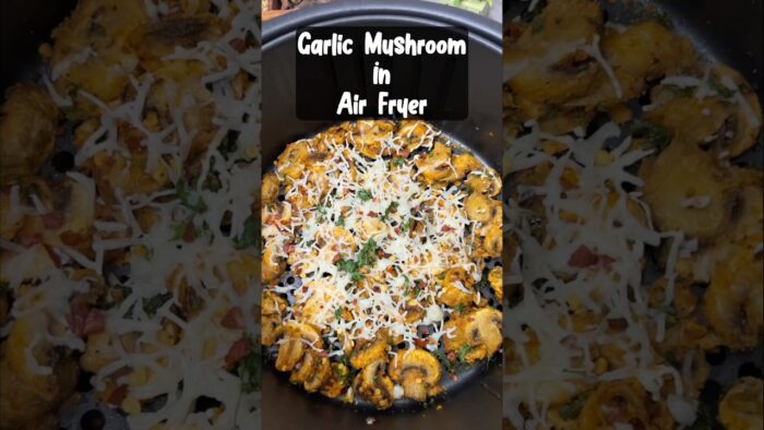 Garlic Mushroom In Air Fryer | Mushroom Starter | Air Fryer Recipes