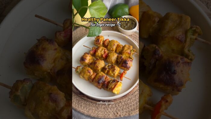 Healthy Paneer Tikka recipe | Healthy starters ideas | Agaro air fryer recipes | High protein