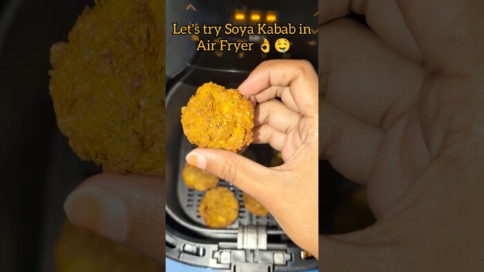 Healthy Soya kabab Recipe in Air Fryer 👌#shorts #viral #trending #youtubeshorts #ytshorts