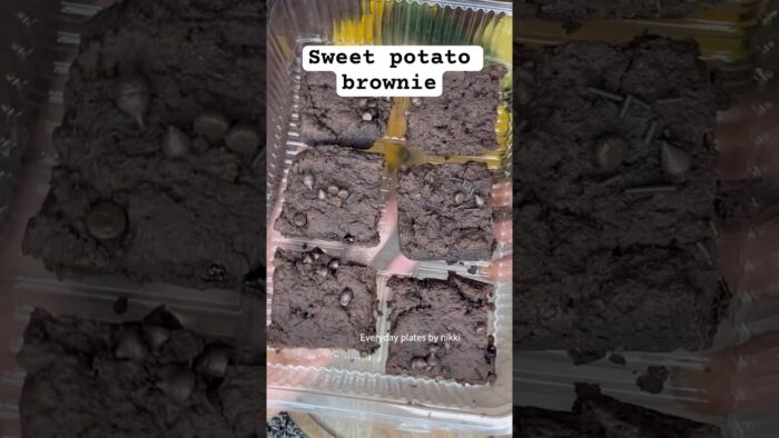 Healthy sweet potato brownies | brownie recipe | sweet potato recipe | Airfryer recipe